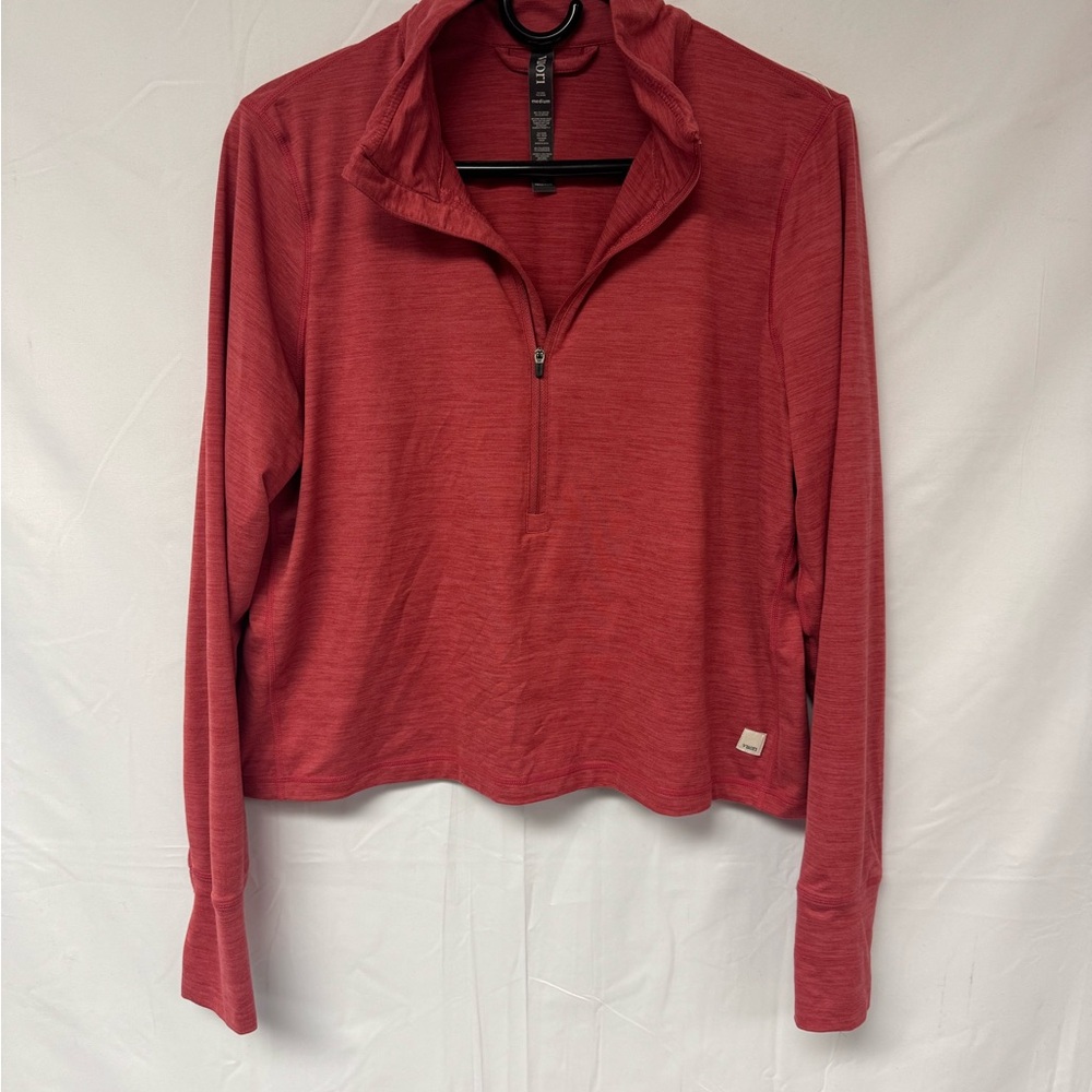 Vuori Red Athletic Crop Top